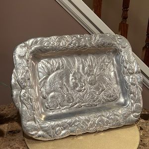 Arthur Court Bunny Large Tray/Platter